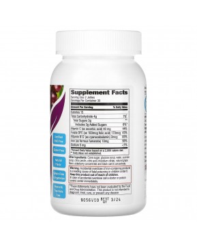 Yum-Vs, Железо с витамином C, со вкусом винограда, 60 желейных таблеток